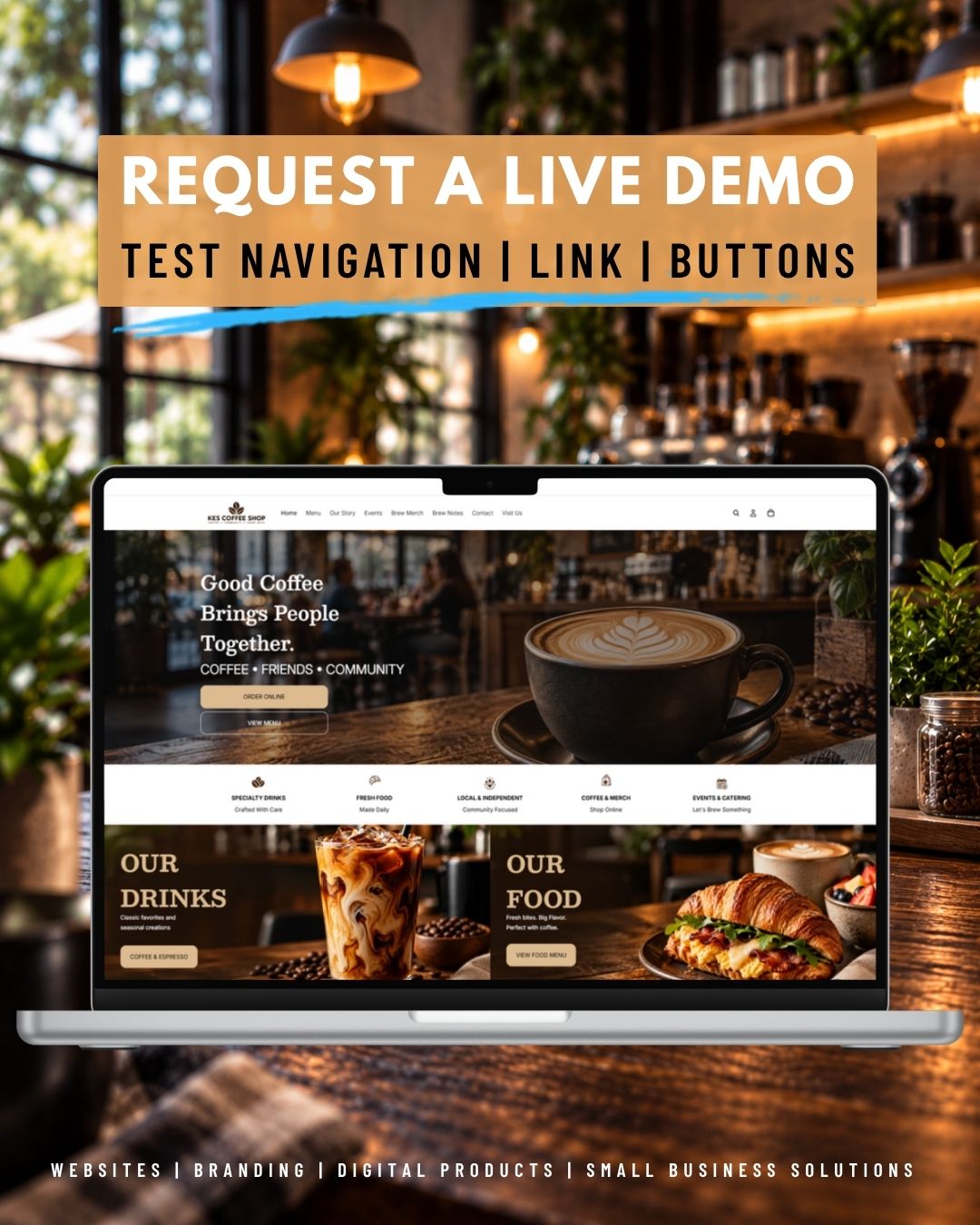 KES Coffee Shop Shopify Website Blueprint