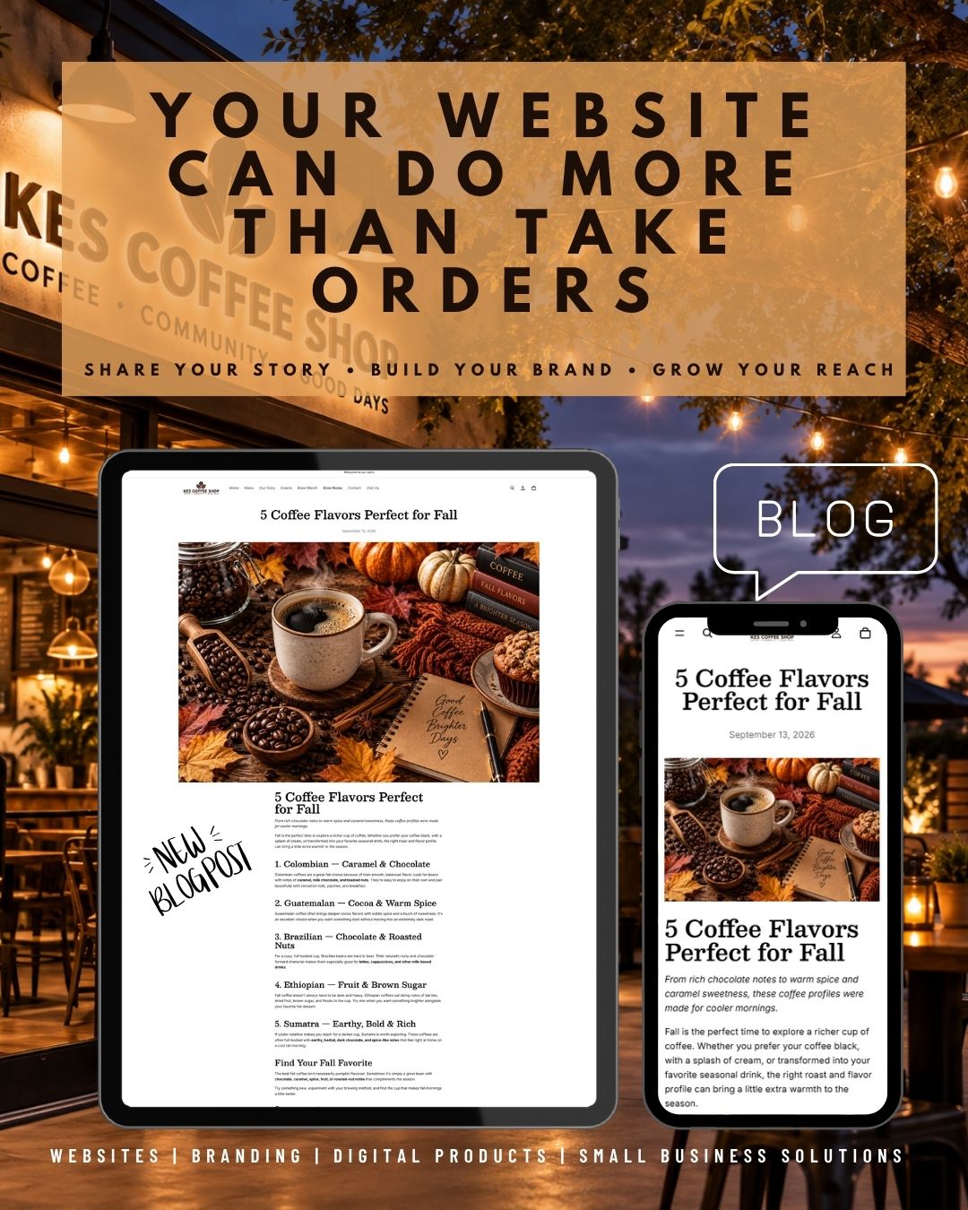 KES Coffee Shop Shopify Website Blueprint