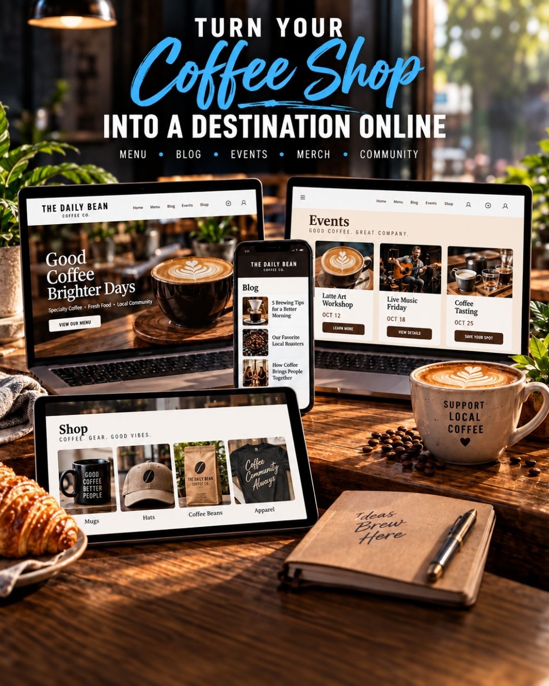 KES Coffee Shop Shopify Website Blueprint