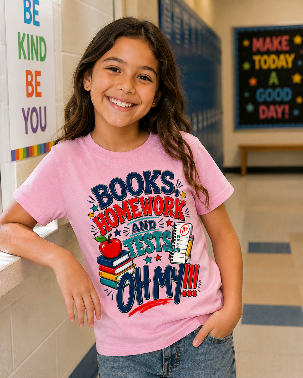 Books, Homework & Tests... OH MY! Youth T-Shirt