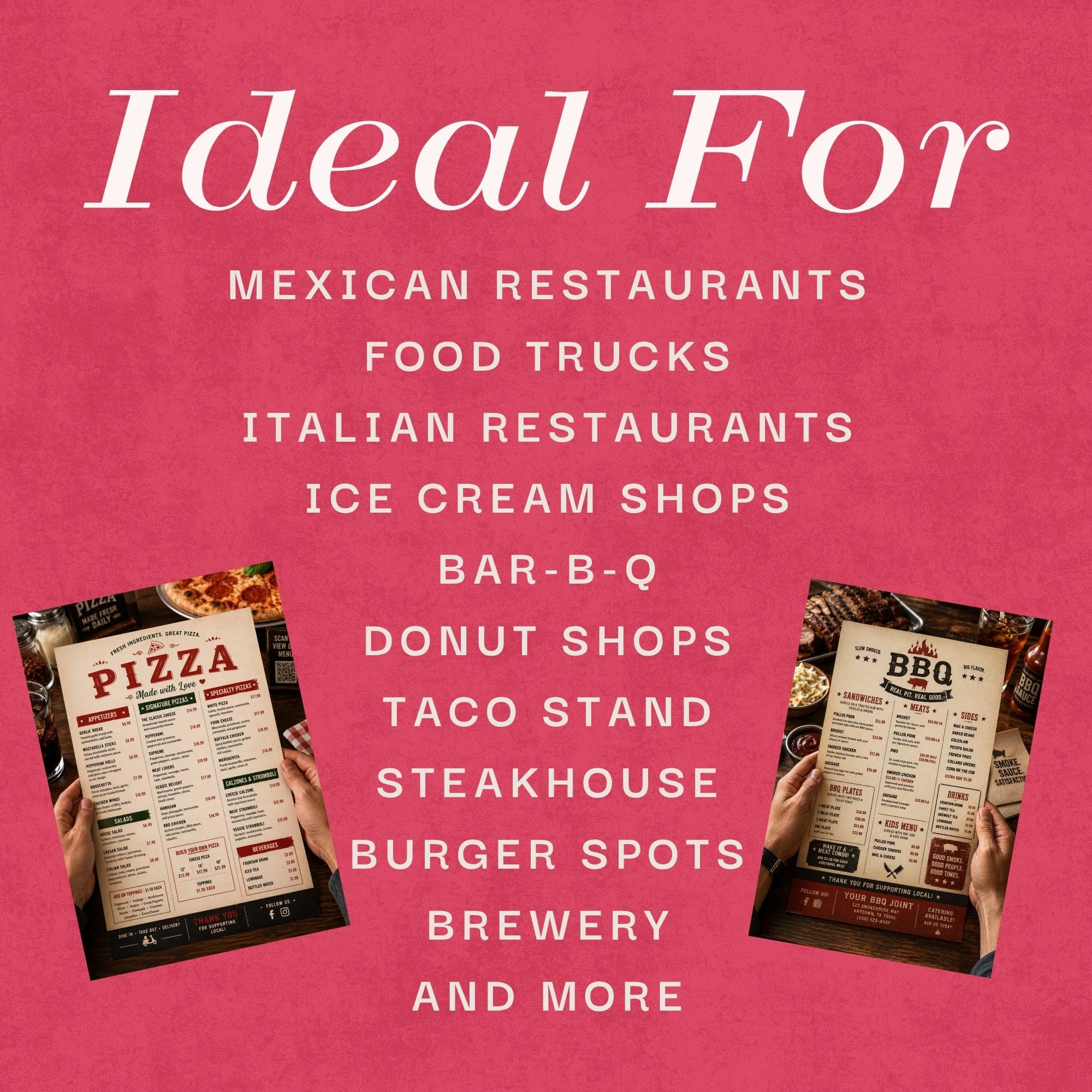 Editable Mexican Restaurant Menu Canva Template (Instant Download)