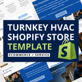 Turnkey HVAC Shopify Website & Online Store — Pre-Built, Ready to Transfer