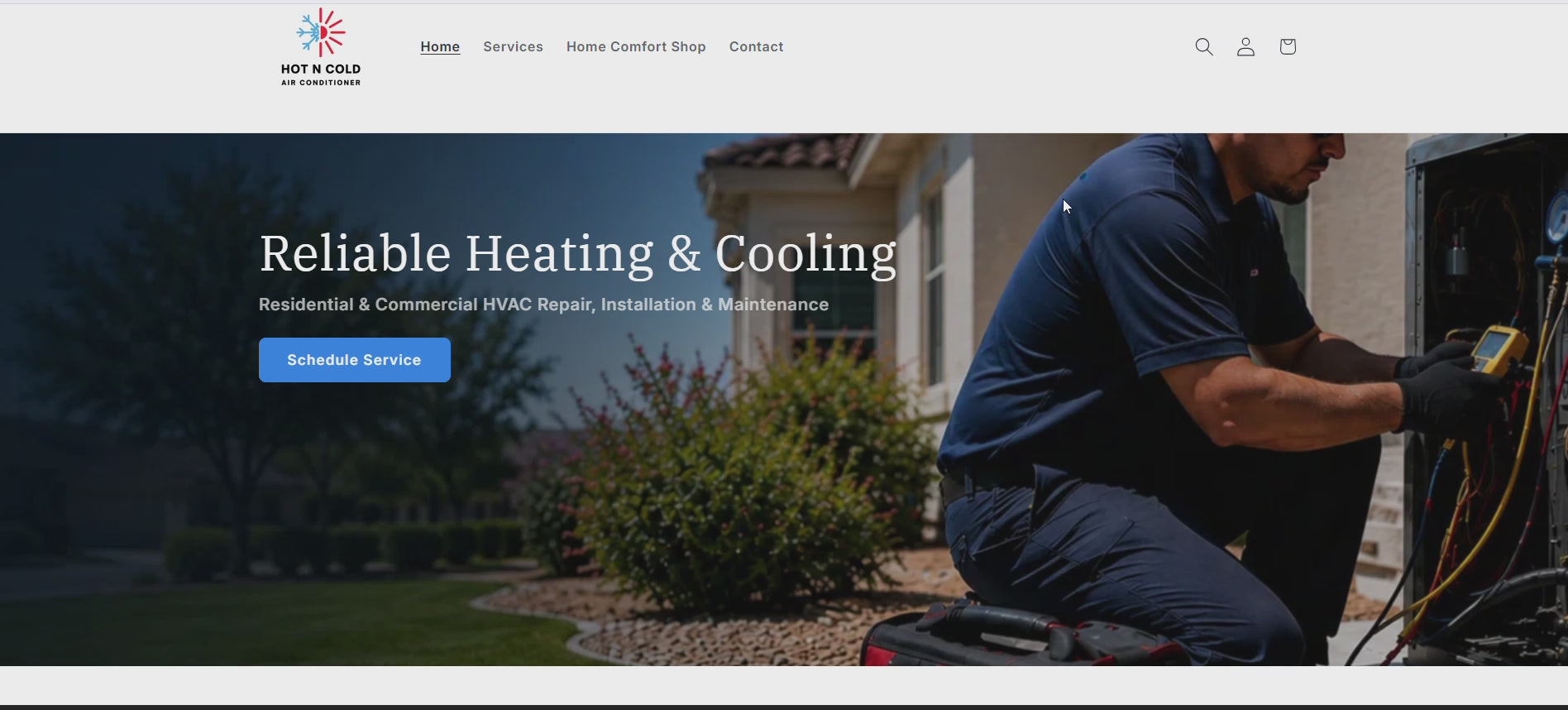 KES Commerce™ – Professional HVAC Business Shopify Store